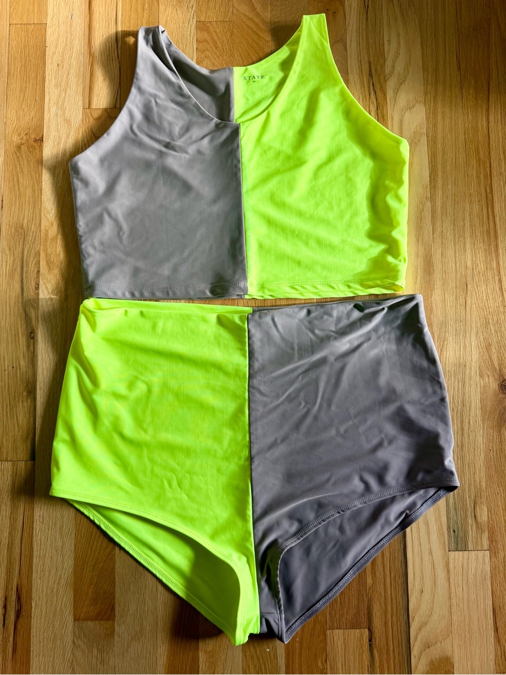 State the Label Swim Britches and Swim Tank
